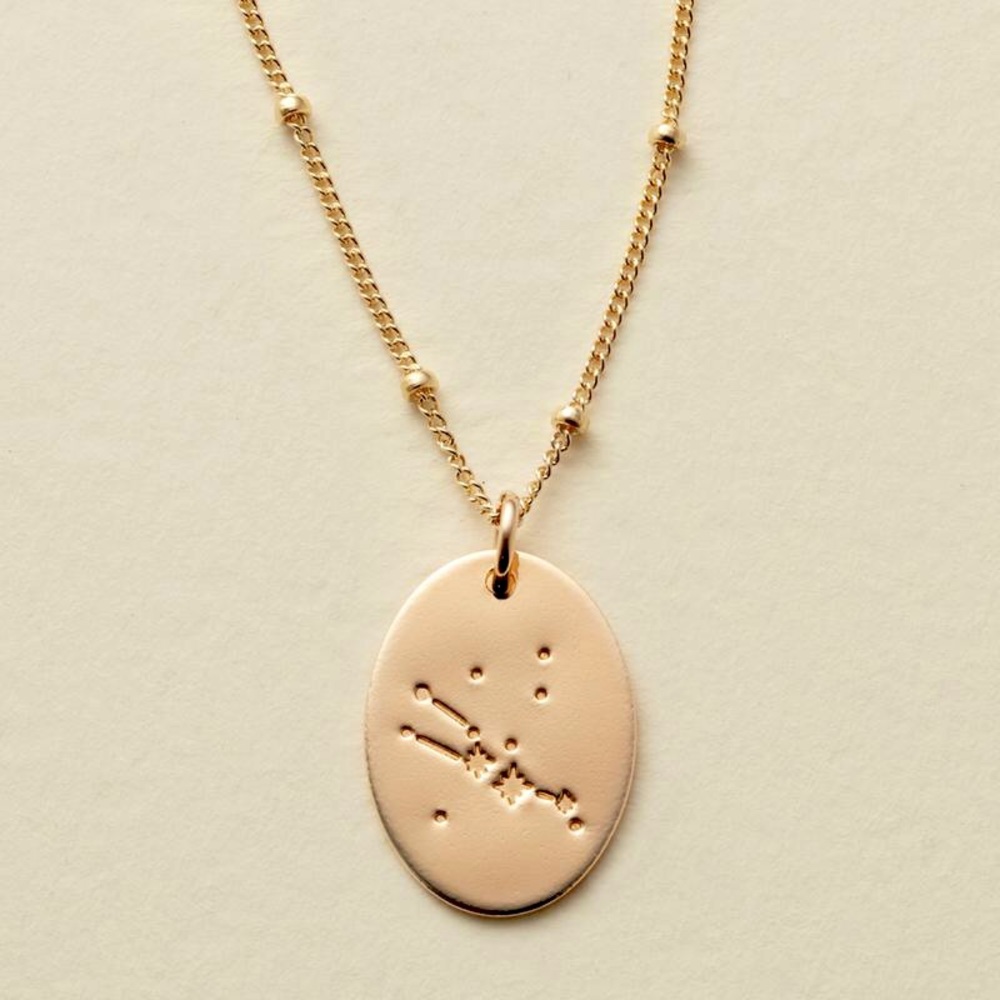 Taurus Constellation Minimalist Zodiac Necklace